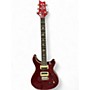 Used PRS SE Custom 24 Trans Red Solid Body Electric Guitar Trans Red