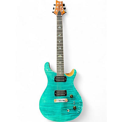 PRS Used PRS SE Custom 24 Turquoise Solid Body Electric Guitar