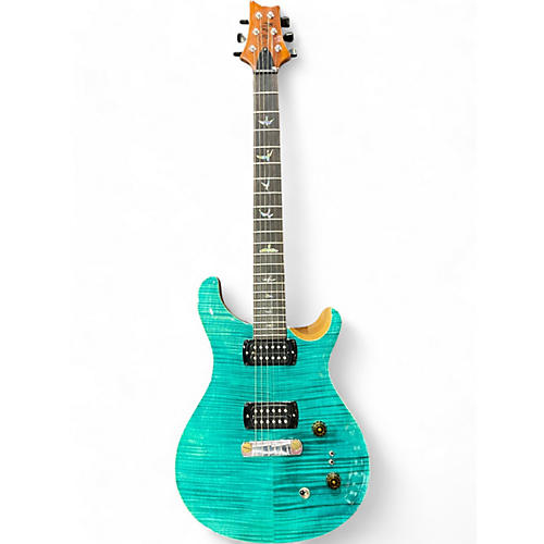 PRS Used PRS SE Custom 24 Turquoise Solid Body Electric Guitar Turquoise