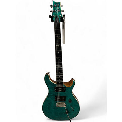 PRS Used PRS SE Custom 24 Turquoise Solid Body Electric Guitar