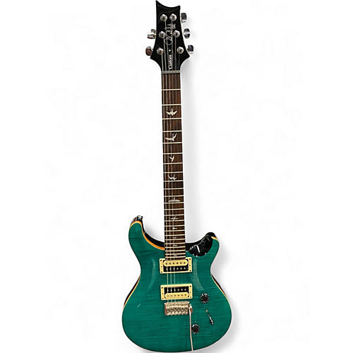 Used PRS SE Custom 24 Turquoise Solid Body Electric Guitar Turquoise