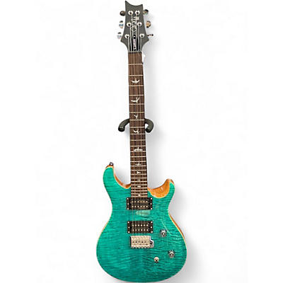 Used PRS SE Custom 24 Turquoise Solid Body Electric Guitar