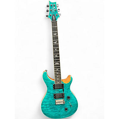 Used PRS SE Custom 24 Turquoise Solid Body Electric Guitar