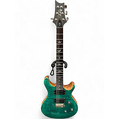 Used PRS SE Custom 24 Turquoise Solid Body Electric Guitar