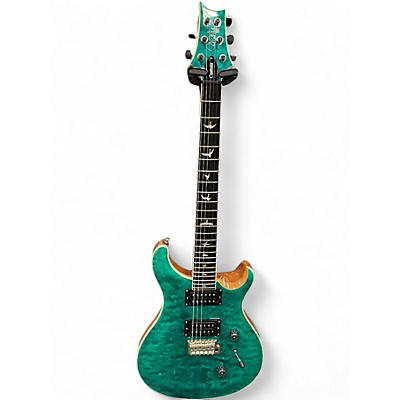 Used PRS SE Custom 24 Turquoise Solid Body Electric Guitar
