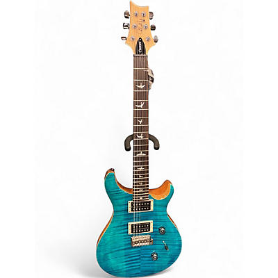 Used PRS SE Custom 24 Turquoise Solid Body Electric Guitar