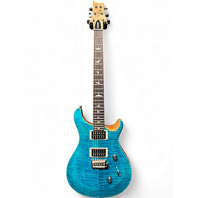 Used PRS SE Custom 24 Turquoise Solid Body Electric Guitar
