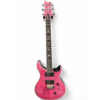 Used PRS SE Custom 24 Violet Quilt Solid Body Electric Guitar