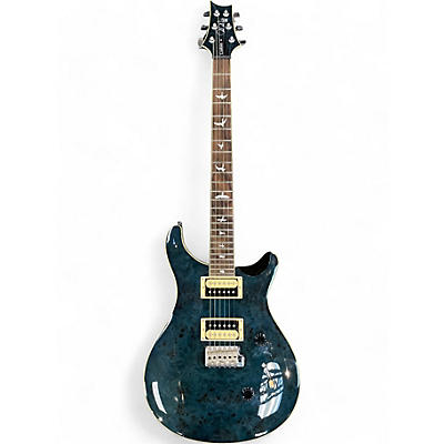 PRS Used PRS SE Custom 24 Whale Blue Burl Solid Body Electric Guitar