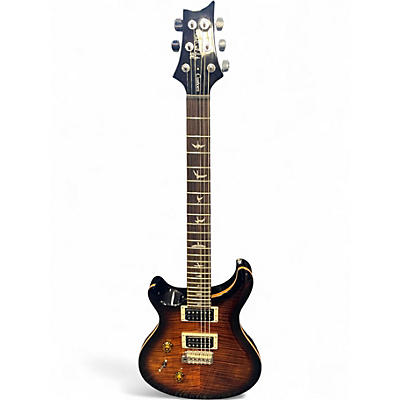 Used PRS SE Custom 24 black gold burst Solid Body Electric Guitar