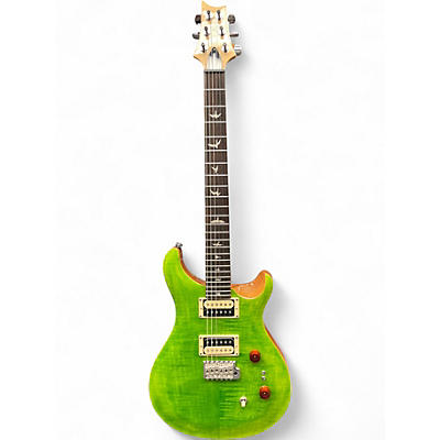 Used PRS SE Custom 24 green Solid Body Electric Guitar