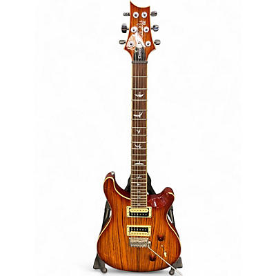 Used PRS SE Custom 24 zebra wood Solid Body Electric Guitar