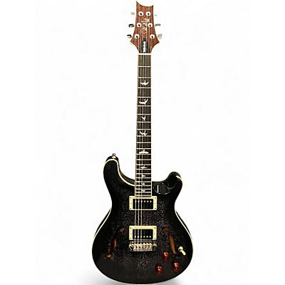 Used PRS SE Hollowbody II Piezo Black Dog Hair Hollow Body Electric Guitar