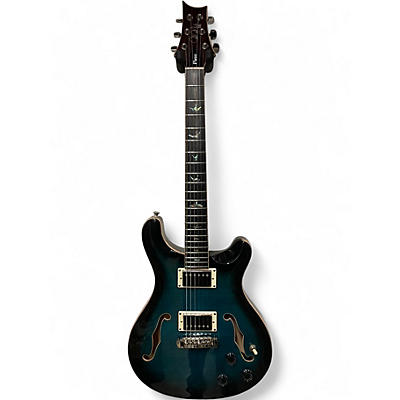 Used PRS SE Hollowbody II Piezo Blue Hollow Body Electric Guitar