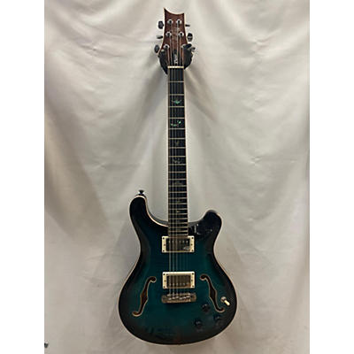 PRS Used PRS SE Hollowbody II Piezo Peacock Blue Hollow Body Electric Guitar