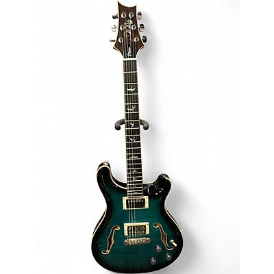 Used PRS SE Hollowbody II Piezo Peacock Blue Hollow Body Electric Guitar