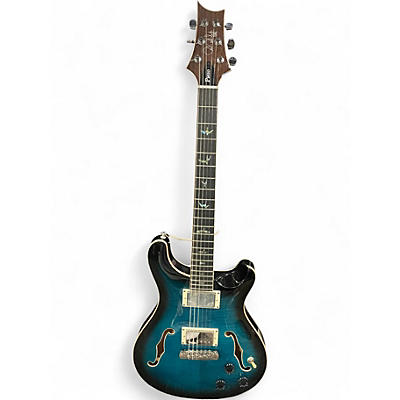 Used PRS SE Hollowbody II Piezo Peacock Blue Hollow Body Electric Guitar