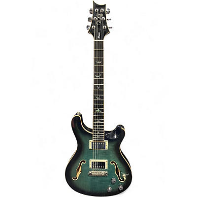 Used PRS SE Hollowbody II Piezo Peacock Blue Hollow Body Electric Guitar