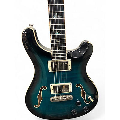 Used PRS SE Hollowbody PIEZO Blue Burst Hollow Body Electric Guitar
