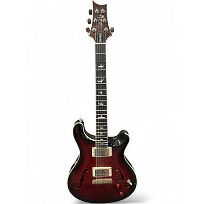 Used PRS SE Hollowbody Standard Fire Red Burst Hollow Body Electric Guitar