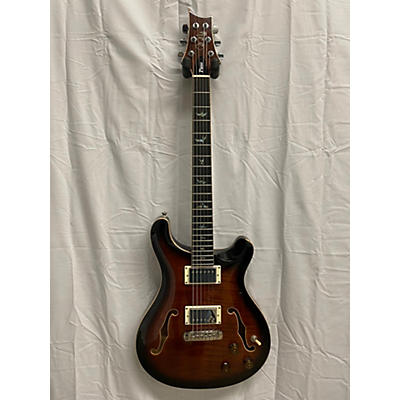 PRS Used PRS SE II Piezo Orange Tiger Smokeburst Hollow Body Electric Guitar