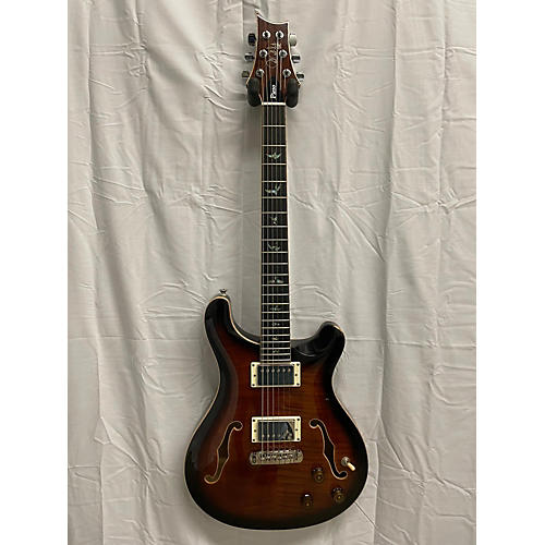 PRS Used PRS SE II Piezo Orange Tiger Smokeburst Hollow Body Electric Guitar Orange Tiger Smokeburst