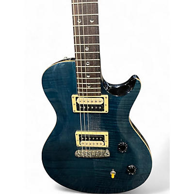 Used PRS SE SINGLECUT Blue Solid Body Electric Guitar