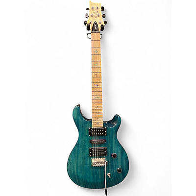 Used PRS SE SWAMP ASH SPECIAL IRI BLUE Solid Body Electric Guitar