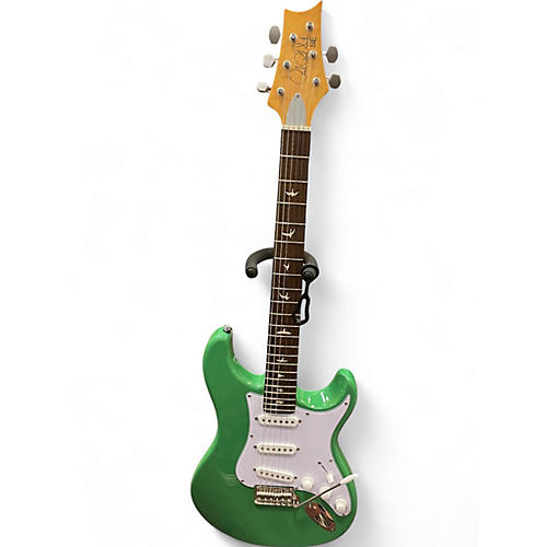 Used PRS SE Silver Sky GREEN Solid Body Electric Guitar GREEN