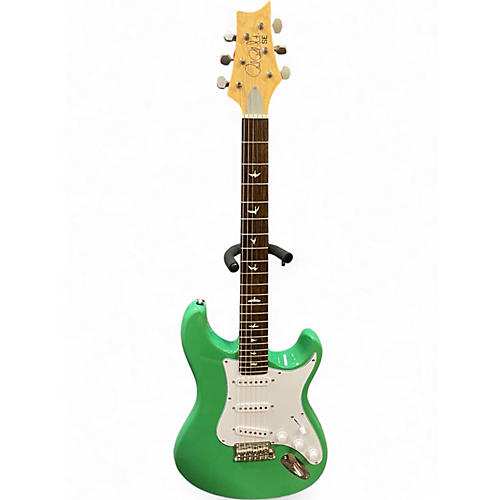 Used PRS SE Silver Sky GREEN Solid Body Electric Guitar GREEN