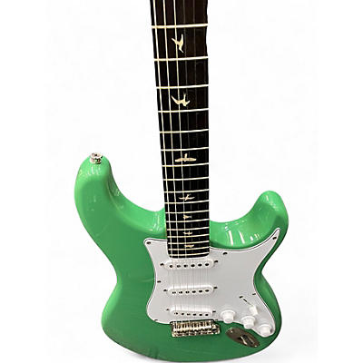Used PRS SE Silver Sky GREEN Solid Body Electric Guitar