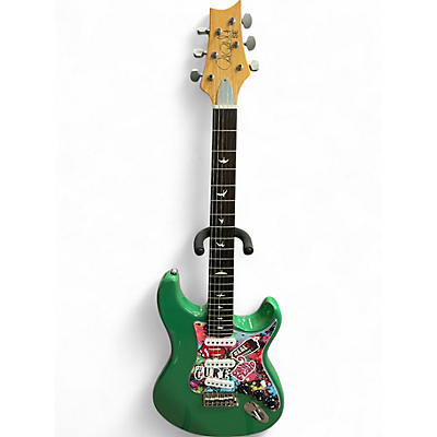 Used PRS SE Silver Sky Green Solid Body Electric Guitar