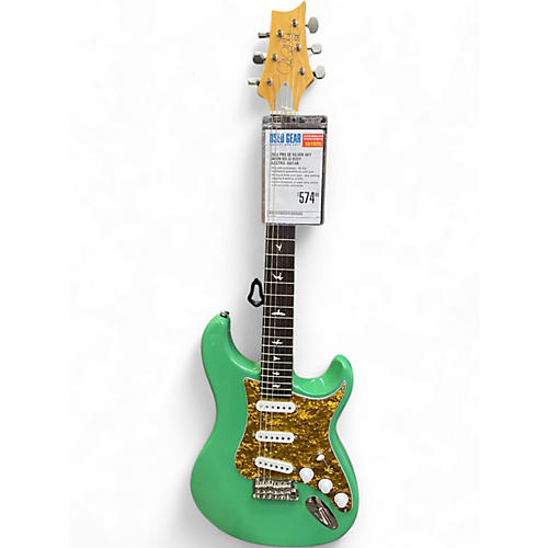 Used PRS SE Silver Sky Green Solid Body Electric Guitar Green