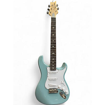 Used PRS SE Silver Sky STONE BLUE Solid Body Electric Guitar