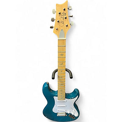 Used PRS SE Silver Sky TEAL Solid Body Electric Guitar