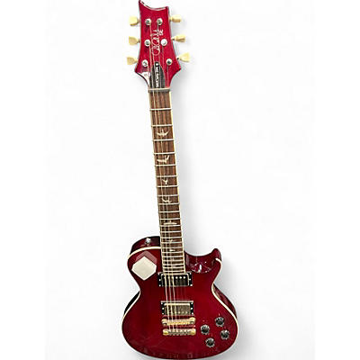 Used PRS SE Singlecut McCarty 594 Crimson Red Trans Solid Body Electric Guitar