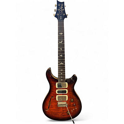 Used PRS SE Special Orange Tiger Smokeburst Hollow Body Electric Guitar