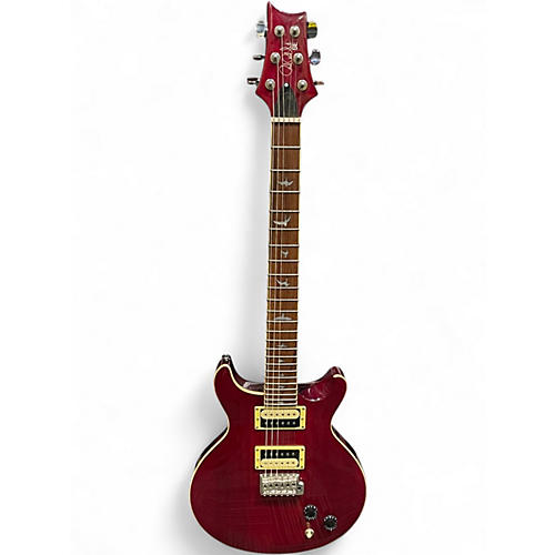 Used PRS SE Standard 24 Trans Red Solid Body Electric Guitar Trans Red
