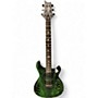 Used PRS SE Swamp Ash CE 24 Black and Green Solid Body Electric Guitar Black and Green