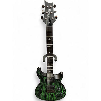 Used PRS SE Swamp Ash CE 24 Sandblasted Green Solid Body Electric Guitar
