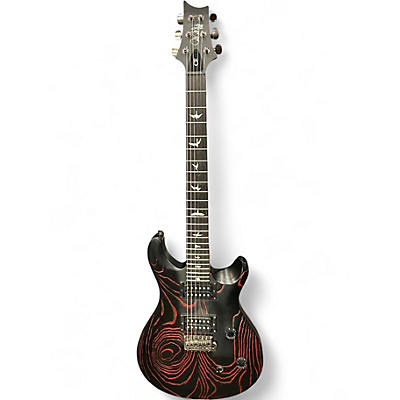 Used PRS SE Swamp Ash CE 24 Sandblasted Red Solid Body Electric Guitar
