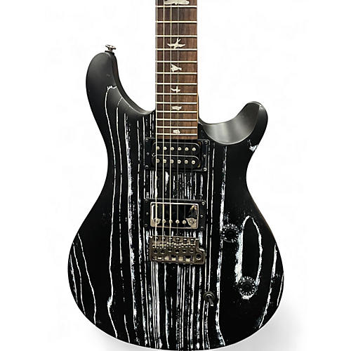 Used PRS SE Swamp Ash CE 24 Sandblasted White Solid Body Electric Guitar Sandblasted White