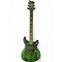 Used PRS SE Swamp Ash CE24 Sandblasted Green Solid Body Electric Guitar Sandblasted Green