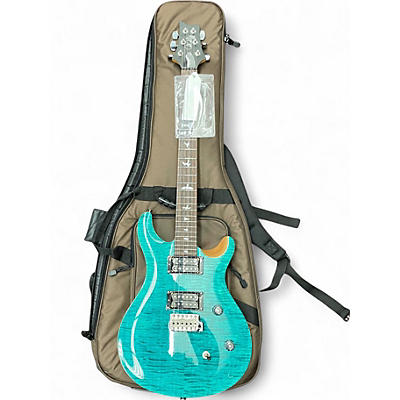 Used PRS SE24 Metallic Aqua Marine Solid Body Electric Guitar