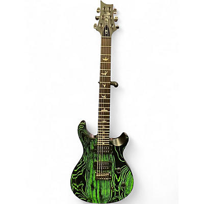 Used PRS SWAMP ASH CE SANDBLASTED SANDBLAST GREEN Solid Body Electric Guitar