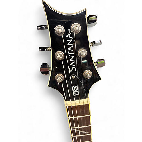 Used PRS Santana SE Black Solid Body Electric Guitar Black