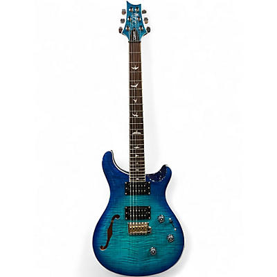 Used PRS Se Custom 24 Piezo Semi-Hollow Lake Blue Hollow Body Electric Guitar