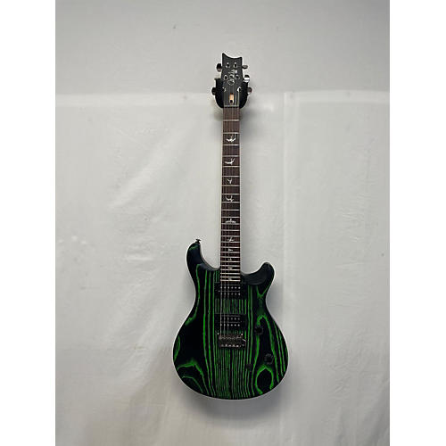 PRS Used PRS Se Swamp Ash Ce 24 Sandblasted Green Solid Body Electric Guitar sandblasted green