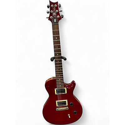 Used PRS Singlecut SE Crimson Red Trans Solid Body Electric Guitar