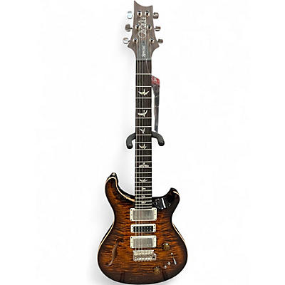 Used PRS Special Semihollow Black Gold Burst Hollow Body Electric Guitar